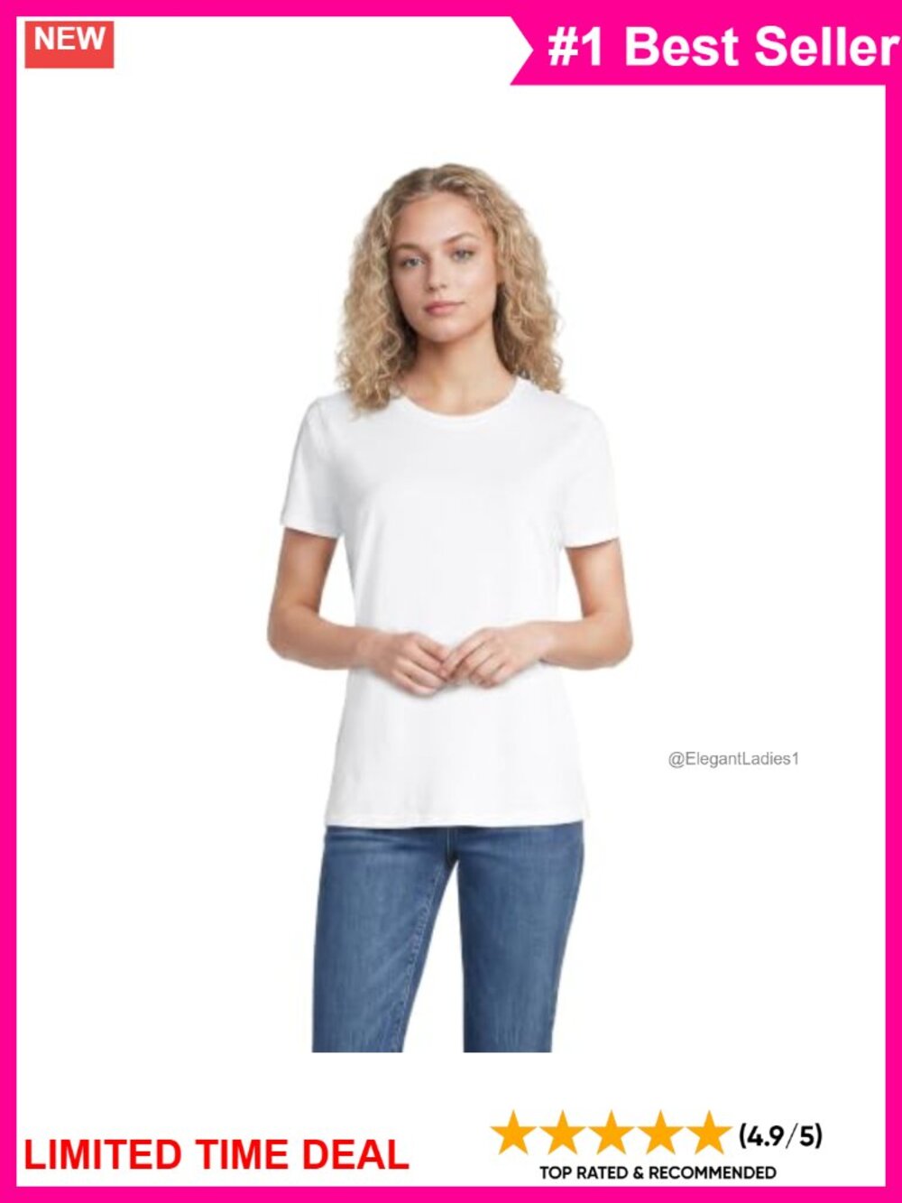 Supima Cotton Crew Neck Short Sleeve T-Shirt Relaxed Fit